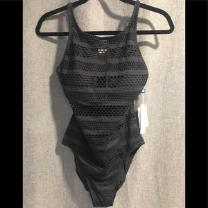 Bleu Rod Beattie, Black One Piece Swimsuit, Size 6